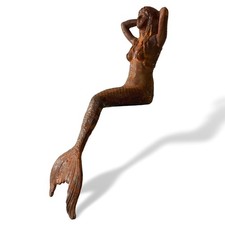 Iron figure mermaid sculpture