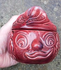 NO RESERVE Rare Sylvac Pickled Red Cabbage Jar Face Pot 4755