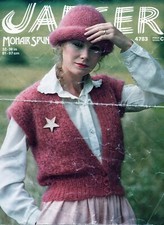 ~Vintage 1979 Jaeger Knitting Pattern For Lady's Mohair Waistcoat & Pull-On Hat~