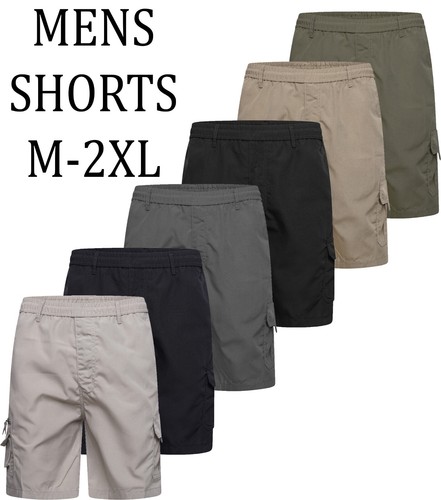 Mens cargo shorts elasticated - cargo,