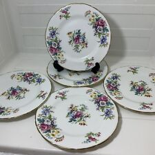 VINTAGE DELPHINE ‘SPRING SONG’ BONE CHINA SIDE PLATES 15cms