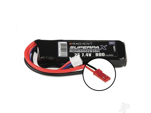 Radient 800mah 30c rc - 800mah, 7.4v