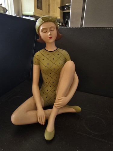 Bathing beauty figurine art - figurine,