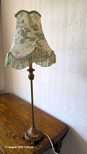 Vintage retro table - table, lamp