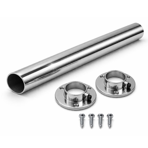 Round wardrobe rail 25mm - rail, pole