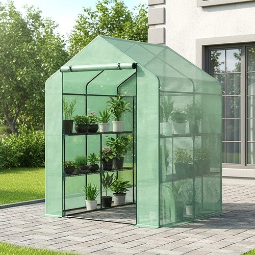 Large walk greenhouse poly - large, walk-in