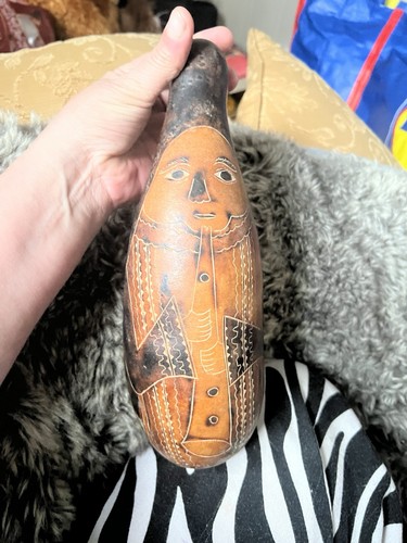Vintage peruvian hand carved - hand,