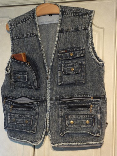 Mens denim gilet vest - mens,