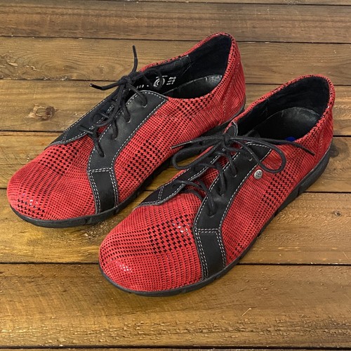 Nwob wolky red - black, textured