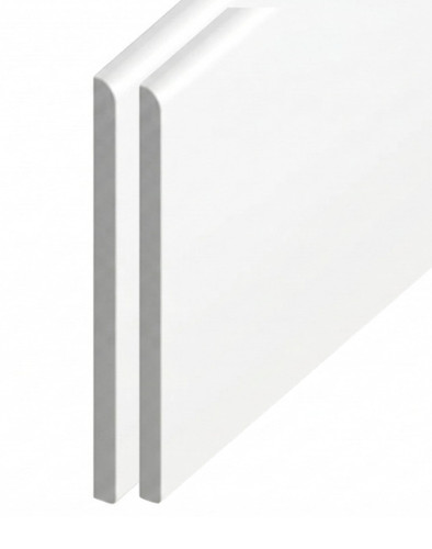 White upvc flat soffit board - flat,