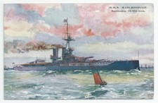 G&P Gale & Polden HMS MARLBOROUGH Iron Duke class Battleship Royal Navy Used PC
