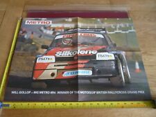WILL GOLLOP MG METRO 6R4 MOTOQUIP BRITISH RALLYCROSS *RARE* AUTOSPORT POSTER