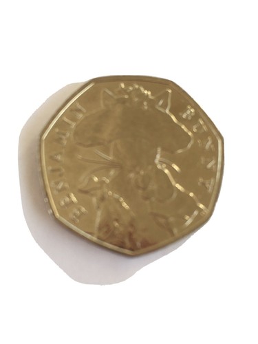 Benjamin bunny 50p coin 2017 - bunny,