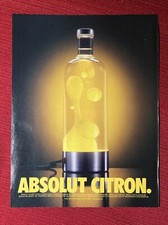 Absolut Citron Vodka Lava Lamp