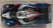 Spark 1:43 S2594 Peugeot 908 #9 Team Total 2nd LM 2011 Bourdais/Pagenaud/Lamy