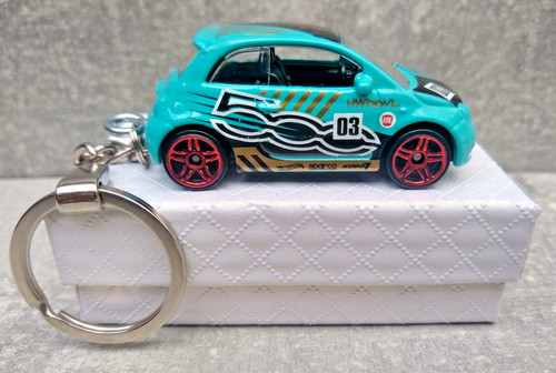 Fiat 500 keychain keyring hot - keychain,