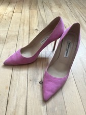Manolo Blahnik Pink Suede High