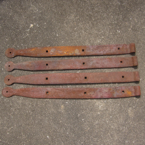 Antique wrought iron strap - antique,