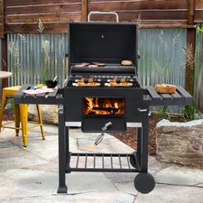 Charcoal Grill BBQ Trolley