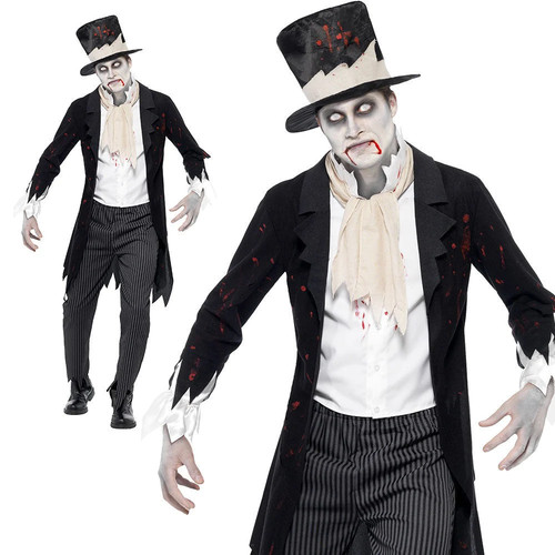 Zombie groom costume mens - zombie,