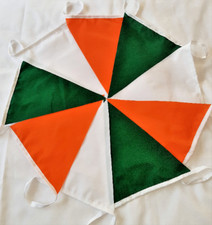 Bunting St Patricks Day Shamrock Irish Flag Fabric bunting single ply 