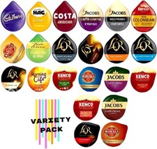 22 TASSIMO PODS VARIETY TASTER STARTER PACK: COFFEE, TEA, CHOCOLATE