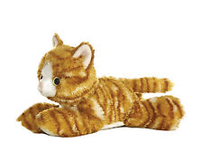 CAT SOFT TEDDY BEAR TOY AURORA FLOPSIES PLUSH GINGER TABBY CUDDLY 20cm KITTEN