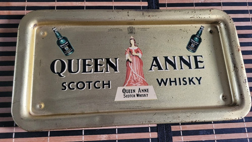Tin tray queen anne - tray,