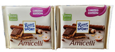 Ritter Sport Amicelli ~ 2 x 100g ~  Hazelnut cream & Wafer pieces filling ~ New