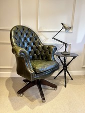 VINTAGE GREEN LEATHER RING