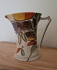 Myott ceramic 1930s art deco jug hand painted. Made in UK. 