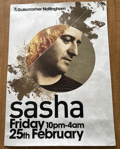Sasha poster advertisement - dj,