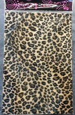 Beige Brown Faux Fur Leopard