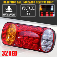 12V 32LED Rear Tail Light Brake Stop Indicator Lamp Trailer Truck Van Caravan UK