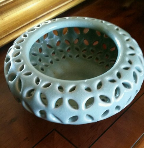 Jade green oriental bowl - jade,
