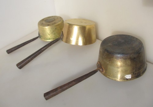 Antique brass pan - antique, kitchen