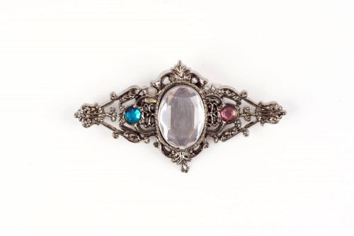 Vintage style plastic jewel - plastic,