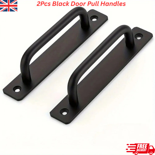 2pcs black door - door, handles