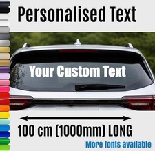 Large Custom Text Sticker
