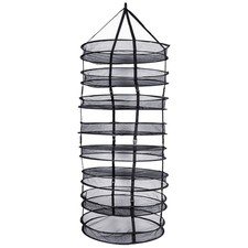 Detachable Dry Net Rack 90cm – 8 Tier Hanging Herb Drying Rack with Compartments