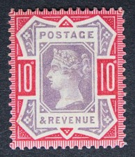 Sg210 1887 10d - sg210, dull