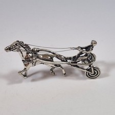 Vintage White Metal Horse And