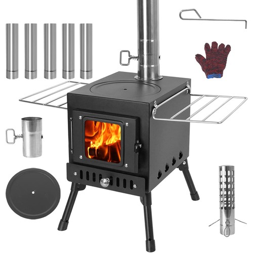 Wood burning stove with - wood,