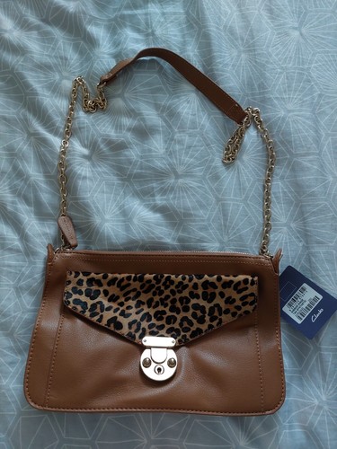 Clarks tan brown animal print - clarks,