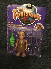 Mattel The Flintstones 11656 - LAWN MOWIN BARNEY - 1993 Figure Brand New