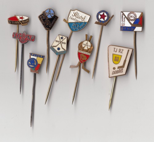 Vintage ice hockey - hockey, badges