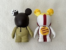 Disney Vinylmation 2 x  Series Collectible Figures, Popcorn & Choc Ice, Mickey