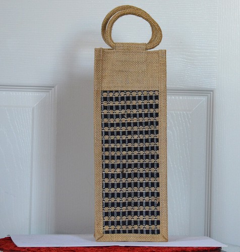 Natural jute bottle burlap - jute,