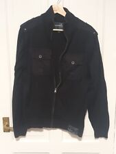 Mens Zip Jumper Large Black Dissident Product