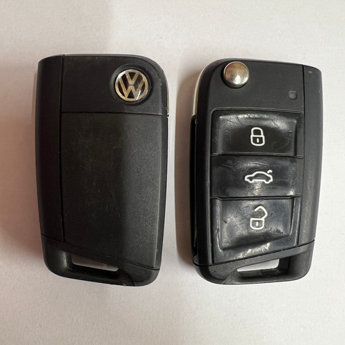 Volkswagen flip key fob - , 3
